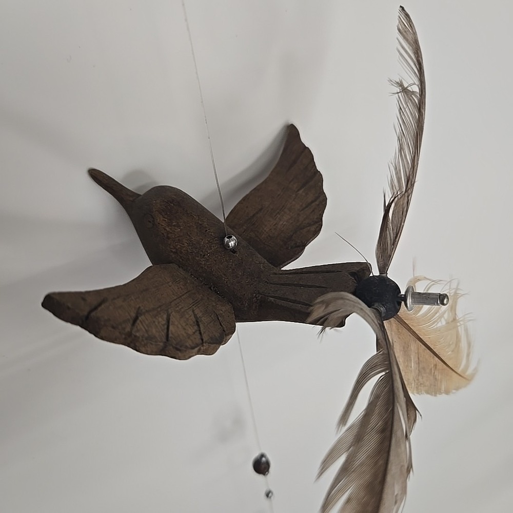 Moose Mountain Trading Co Hummingbird Whirly Bird Hanging Decor